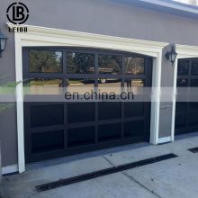 modern residential automatic track parts insulated roller condo overhead horizontal glass garage door