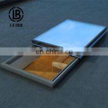 Restaurant Bright Insulation Intelligent Sliding Glass Roof Skylight With Remote Control thumbnail-2