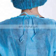 Free Sample Blue Color Disposable Nonwoven PP or SMS Apron or Isolation Gown thumbnail-2