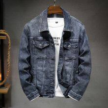 Outdoor Denim Fashion Color Casual Sports Windproof Men's Long Sleeves Loose Jacket thumbnail-3