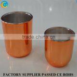 Gold Brass Glass Cup Glass Candle Holders New Supplier's Choice