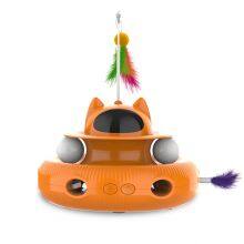 Hunting Toys​ For Cats With Rotating Feather Wand thumbnail-4
