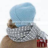 Cashmere Fashion Hand Knitted Winter Hat thumbnail-2