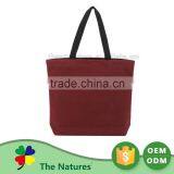 Highest Level Custom Logo Folding Plain White Cotton Canvas Tote Bag Black thumbnail-2