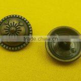 Zinc Alloy Metal Shank Button In Anti-brass Color -- MJ1398 thumbnail-2
