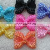 Assorted color new resin chunky bow beads pendant !!l wholesale resin beads for kids necklace jewelry making !!