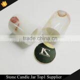 100% Natural White Onyx Candle Vessels thumbnail-3