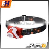 Multi function Adjustable and Zoomable Head Lamp 3W LED with 1 RED LED headlight