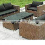 Outdoor Garden Furniture Poly Wicker Rattan Sofa thumbnail-2