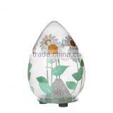 Outside Drawing Christmas Ball With Glass Flower Inside