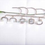 2015 Hot Sale PEVA Dot Prnting Shower Curtain Set for Bathroom , Best Price Shower Curtain Hooks thumbnail-5