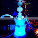 all glass hookah with with LED light Act clear Glass Hookah 2016 new