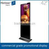 Flintstone Remote Control Advertising Player Indoor 42, Floor Stand Sign/scrolling Kiosk