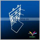 Customized Fashion Metal Tiered Floor Cosmetic Display Racks With Hooks for Shop Retail