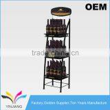 Retail Shop Wine Display - 3-Shelf Wine Display Rack for Beverage Holders Quality Choice thumbnail-2
