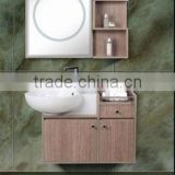 Wooden Bathroom Cabinet Bathroom Vanity Ceramic Wash Basin Washroom Cabinet Mirror