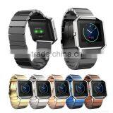 Stainless Steel Replacement Smart Watch Band Wrist Strap Bracelet With Butterfly Buckle Clasp or Fitbit Blaze Smart Watch Band thumbnail-1