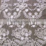 Fancy and Elegant Fabric Lace With Beads and Cords Lace for Garment