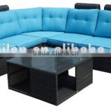 HOT SALE modern rattan furniture outdoor wicker sofa set outdoor sofa set