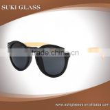 Custom brand plastic frame bamboo glasses
