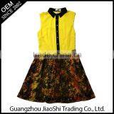 Hot Sale Guangzhou Latest Formal Dress Patterns OEM Design Simple Chiffon Sleeveless Small Girls Dress Summer thumbnail-1