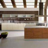 KC0831-9 2012 New Design Dressed up Wood Grain Laminate Kitchen Cabinets