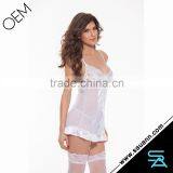 SAUANN Women's Body Stocking Open Satin Fishnet Erotic Sexy Lingerie thumbnail-4