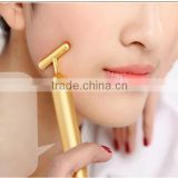 2016 beauty products for tightening whitening skin care anti wrinkle 24k Electric gold bar,Face Massager gold bar