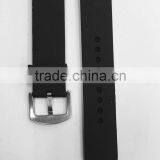 22MM Black Silicone Rubber Sport Watch Bands Straps thumbnail-4
