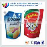 Plastic Liquid Detergent Packing Bag with Spout