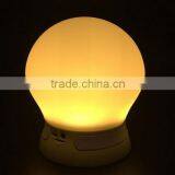 Detachable Bluetooth LED Color Table Lamp Speaker ,support FM ,handsfree,merry Card and Music Play