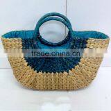 High Quality Best Selling Natural Water Hyancinth Shopping Lady Handbag From Vietnam thumbnail-1