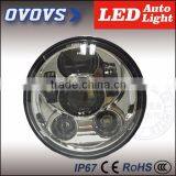 45w 5 3/4'' 12v 24v Chrome High Low Beam Motorcycle H-arley D-avison Aluminum Housing LED Head Lamp