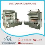 Sheet Lamination Machine Manufactured In Compliance With Quality Standards Using Well Tested Raw Material
