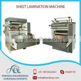 Sheet Lamination Machine Manufactured In Compliance With Quality Standards Using Well Tested Raw Material