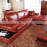 Arab Style Pure Leather Corner Sofa With Wooden Table Quality Choice Supplier's Choice thumbnail-2