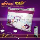 CE SGS ROHS!sound Speaker Silk Sounding Pillow/speaker Pillow for Iphone & Ipad thumbnail-1
