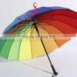 27 Inch Rainbow Rain Straight Umbrellas thumbnail-2
