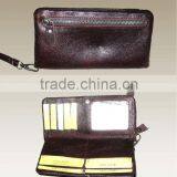 Wrist-let Wallet Genuine Leather Long Style Wallet and Purse