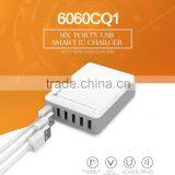 Six Outputs USB Charger With Qualcomm QC 2.0 Chip Based 12V 1.24A Output for More Devices thumbnail-1