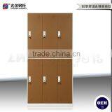 Antique 6-door Office School Furniture Locker Clothes Steel Locker thumbnail-1