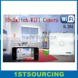 2014 new modle switch wifi camera P2P,HD264 720p