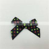 Dot Print Polyester Ribbon Bow For Clothing thumbnail-2