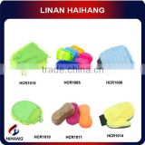 China high quality 100% polyester chenille microfibre car cleaning glove
