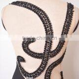 Exquisite Black Beaded Big Size Womens Wholesale Clothing Western Gowns Party Dresses Best Lady Wedding Sex Prom Evening Gown thumbnail-5