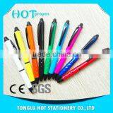 Top Consumable Products Solid Color Barrel ,metal Clip Writing Ball Pen and Stylus Pen thumbnail-1