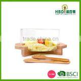 High Quality Bamboo Salad Bowl With Spoons,natural Living Bamboo Salad Bowls Wholesale thumbnail-4