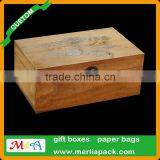 DIY Crafts Wood Chest Box Hinged Metal Clasp Rectangle Memorable Box