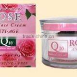 Face Cream Day With Q10 and Rose Oil - 50 Ml. Alcohol and Paraben Free. Made in EU. Private Label Available. thumbnail-1