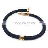 TOP QUALITY Stainless Steel Python Nail Bracelet 18K Gold Plated Women Jewelry Nail Screw Cuff Bangle thumbnail-4